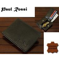 Meeste väike rahakott 701-GPL BLACK, PAUL ROSSI, Nahast rahakotid